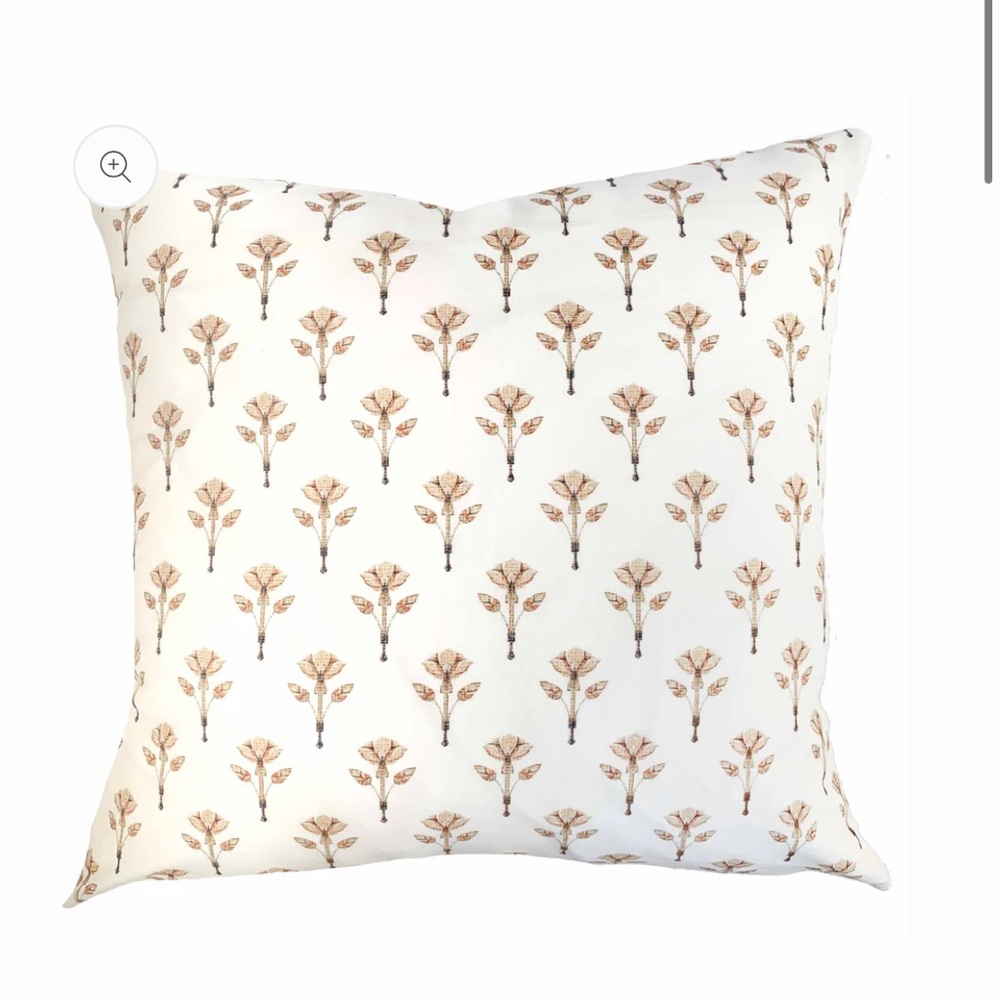 Jolie Marche - Hilary Block Print Throw Pillow